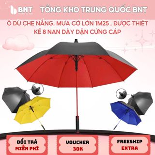 Ô dù che nắng, mưa cớ lớn 125cm , được thiết kế 8 nan dày dặn cứng cáp