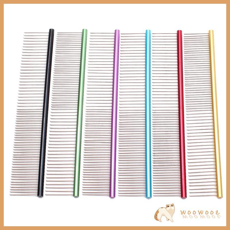 2-in-1 Stainless Steel Professional Pet Grooming Comb for Dogs & Cats 6 Colors