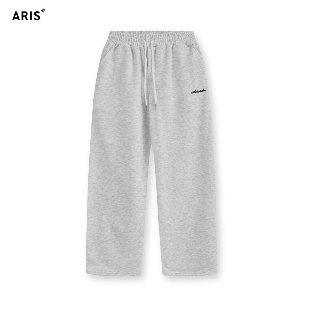 Quần nỉ ống đứng unisex thể thao mùa đông 2 lớp thêu logo cạp chun QD04 | BigBuy360 - bigbuy360.vn