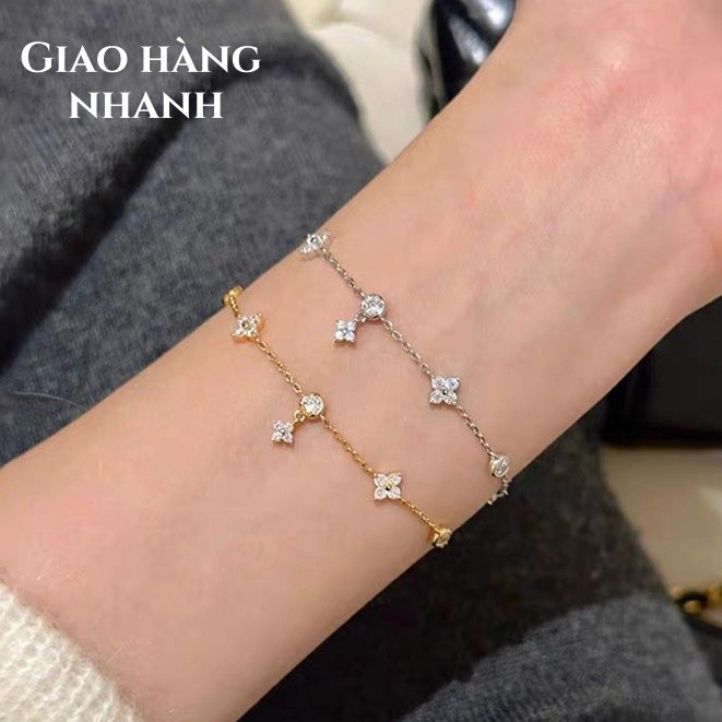 Việt Nam 1 Ngày Giao💕 Vòng đeo tay nữ 4 lá sterling Vòng đeo tay nữ cao cấp Vòng đeo tay nữ