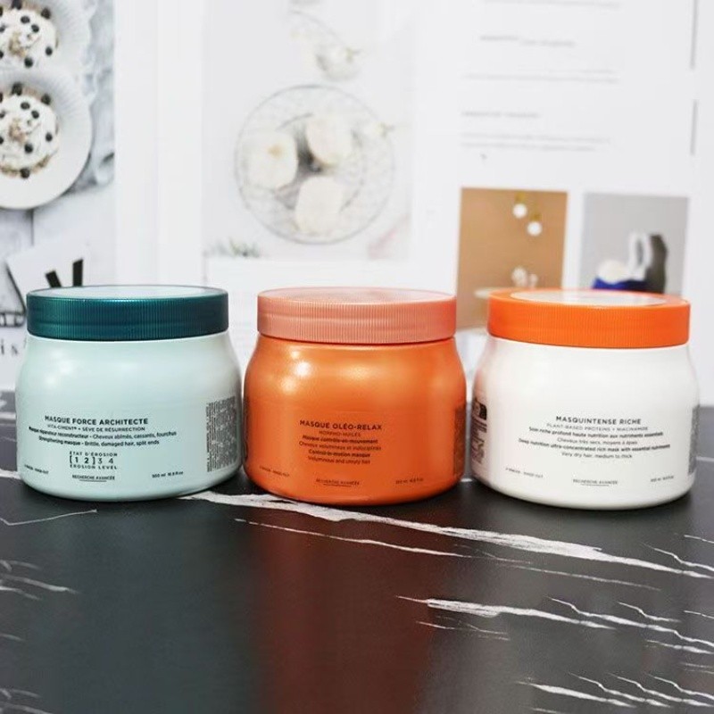 2025 Phong Cách Mới Dung Tích Lớn KAS Tóc Chăm Sóc Tóc Bạch Kim Ollie Mềm Mại Mềm Mại Tăng Cường Nuô