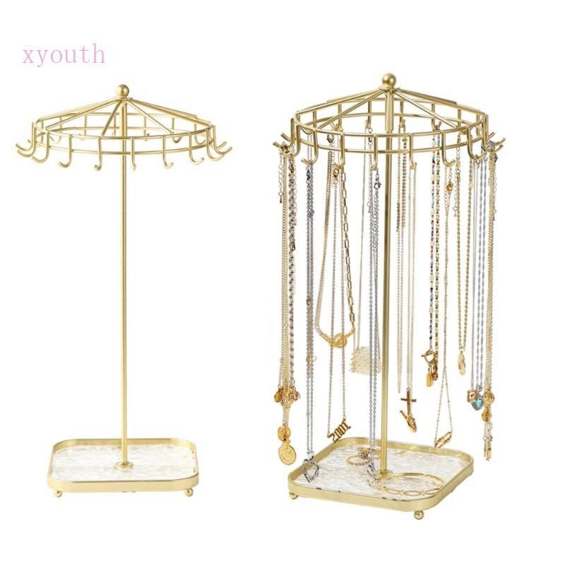 Xy Space Saving Jewelry Organizer Detachable Necklace Holder Elegant Bar