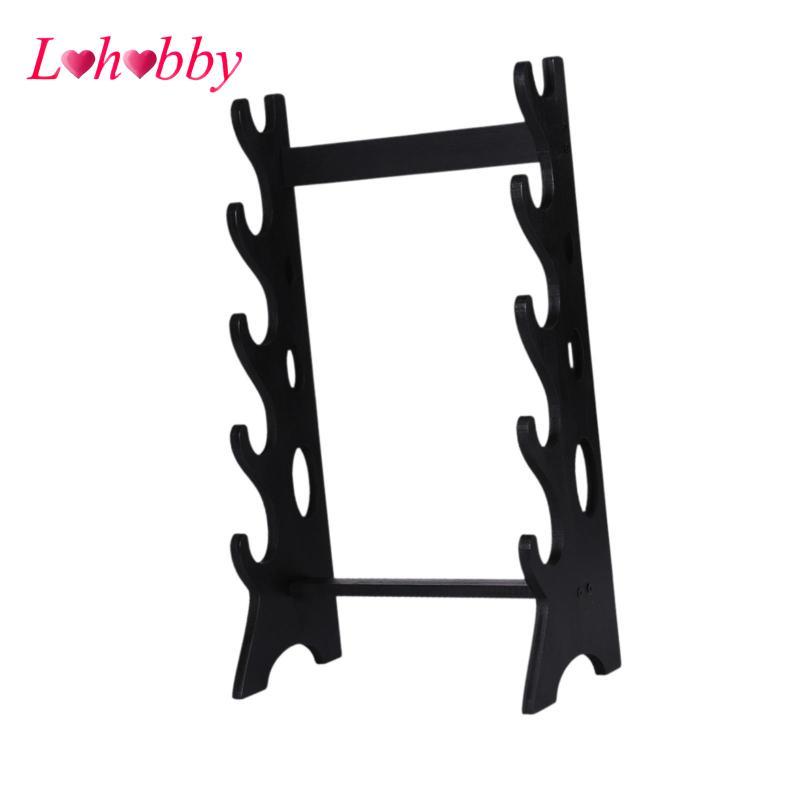 Lohobby Sword Stand Sword Wall Hanger 5 lớp Giá đỡ thanh kiếm để bàn cho móc Tanto