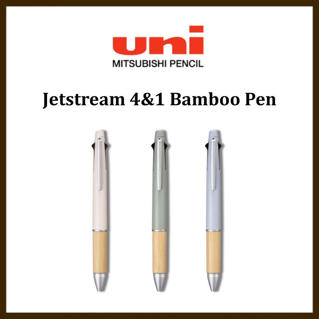 Mitsubishi Pencil Multifunction Pen Jetstream 4&1 Bamboo 0.5 Various Colors