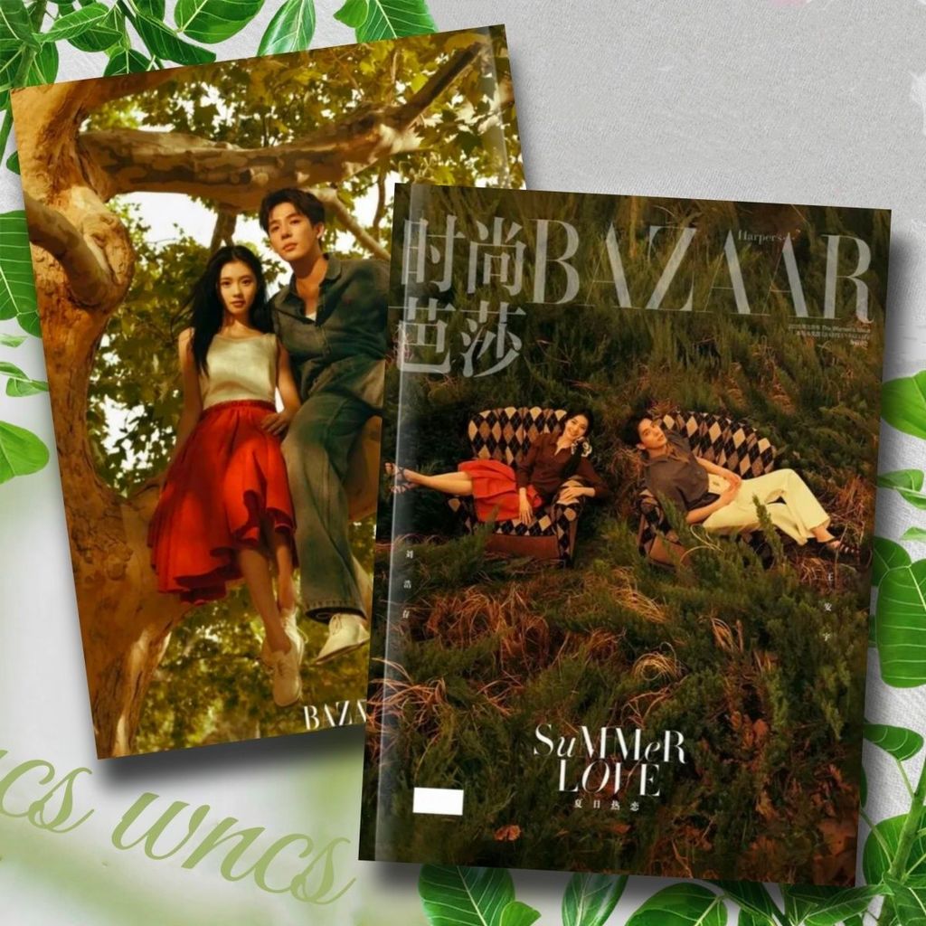 Liu Haocun Wang Anyu Fashion Bazaar Magazine Ảnh20251119