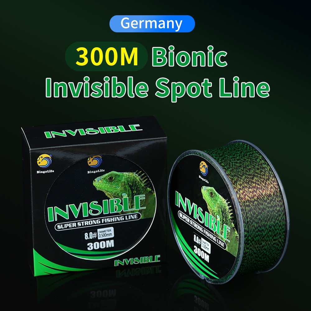 JA3 Bingolife Dây câu vô hình Bionic của Đức Dây câu cá Nylon 300m Dây câu chính