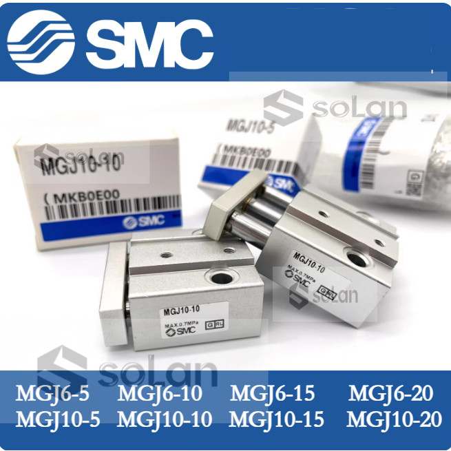 Trục ba trục SMC có xi lanh thanh dẫn hướng MGJ6-5-10-15-20 MGJ10-5-10-15-20
