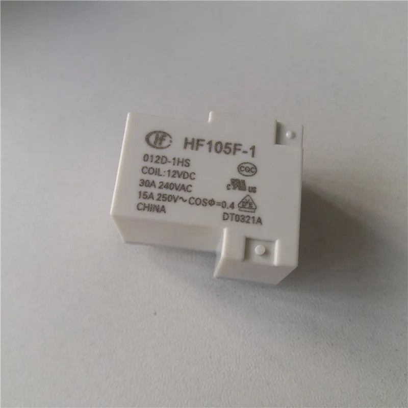 1 Chiếc HF Rơ Le Công Suất Cao Trắng HF105F-1-005D-1HS HF105F-1-012D-1HS HF105F-1-024D-1HS 30A Rơ Le