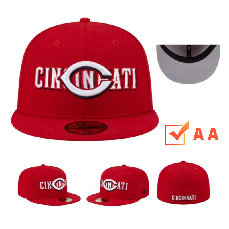 Mũ thể thao Cincinnati Reds 59FIFTY New Era, đóng thêu tinh tế, unisex