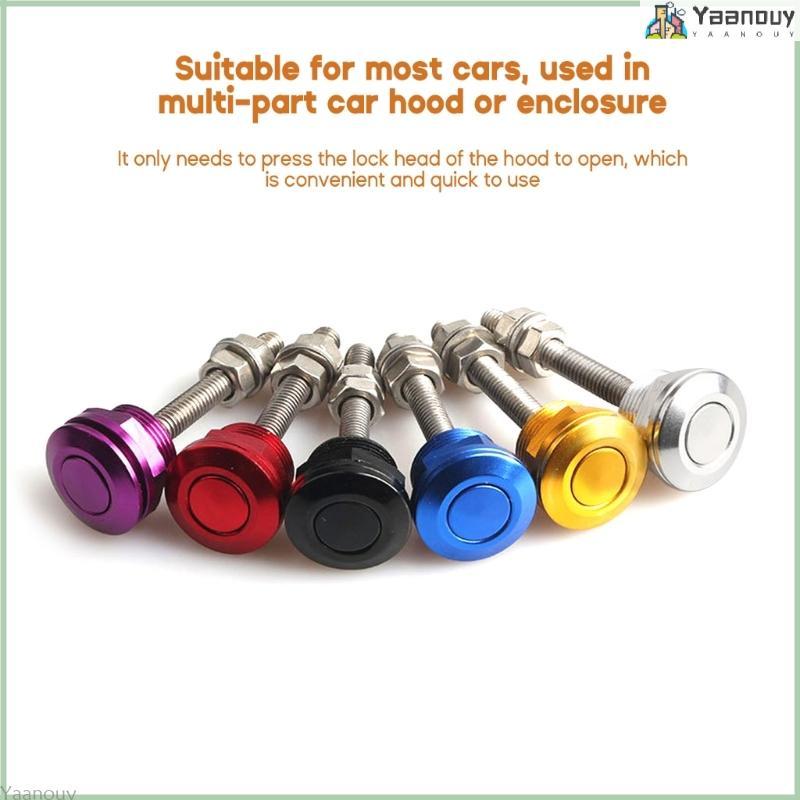 22mm Quick Release Lock Latch Bumper License Plate Lock Clip Push Button Durable