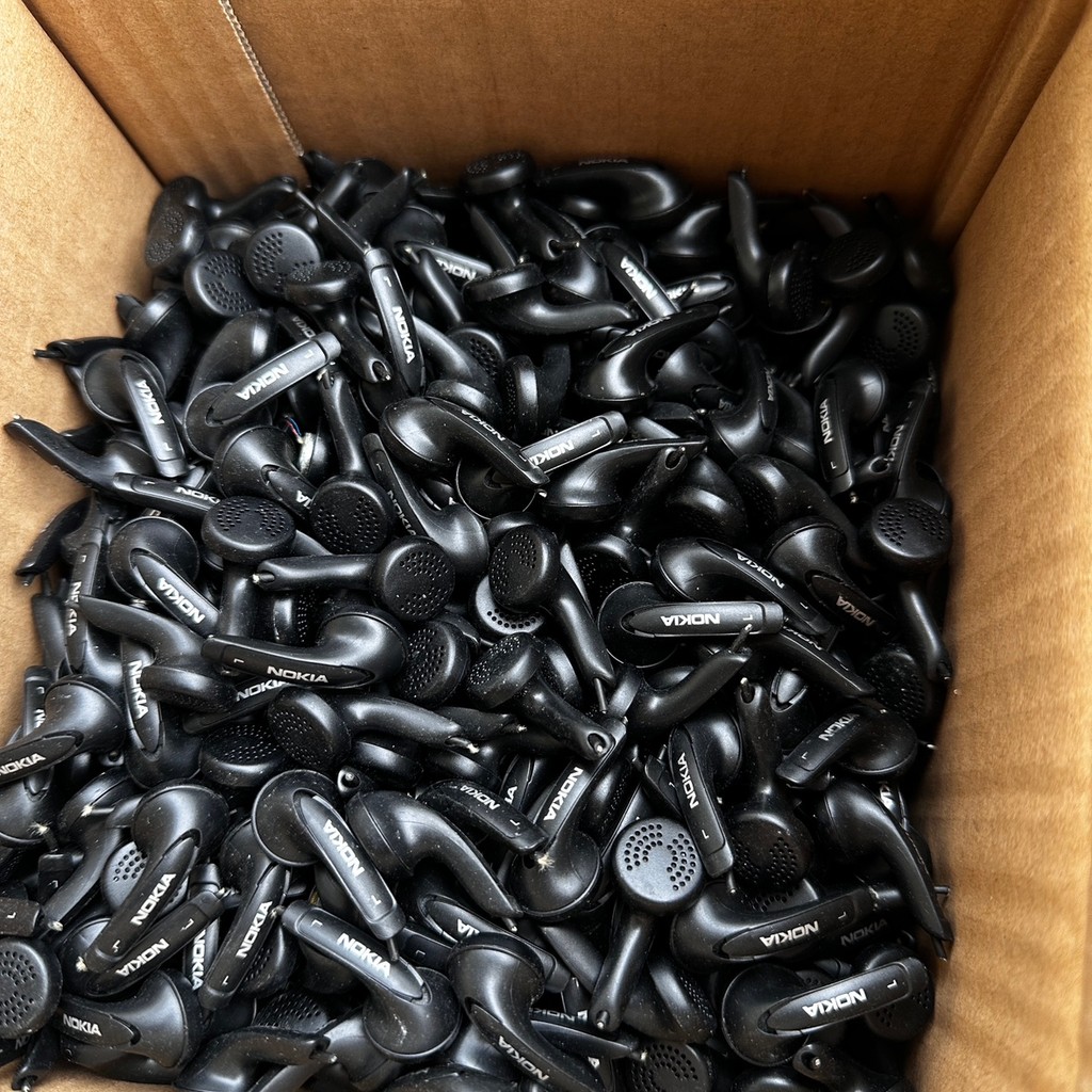 NOKIA Cắt Dòng Tai Nghe Đầu Flat Head Unit 15,3mm Phong Cách Cũ Tai Nghe Một Số Năm Tai Nghe DIY Tai