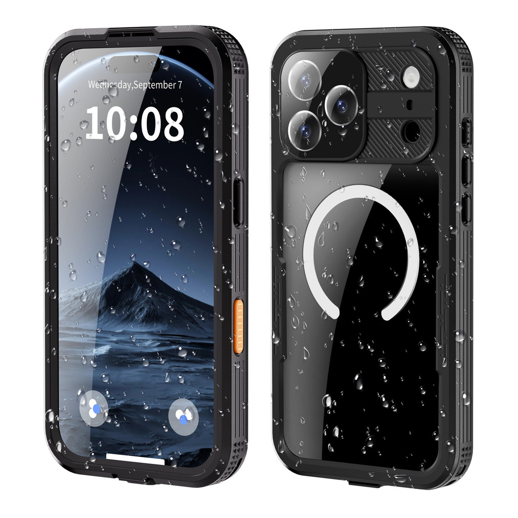 IP68 Chống Nước Cho 17 Pro Max Vỏ Điện Thoại Không Dây Sạc Chống Rơi Bảo Vệ Toàn Thân Cho 16 Pro