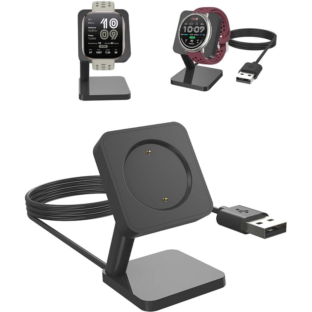 Đế sạc cho Amazfit Bip 6 / Amazfit Active 2, Đế sạc an toàn nhanh từ tính, Đế sạc thay thế cho Đồng 