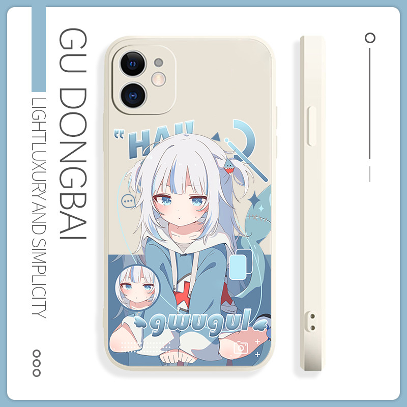 Ốp lưng hololive Tiếng Anh Gawr Gura iPhone 17 16 iPhone 15 14 13 12 11 Plus Pro Max X SE 7 6 TPU Cl