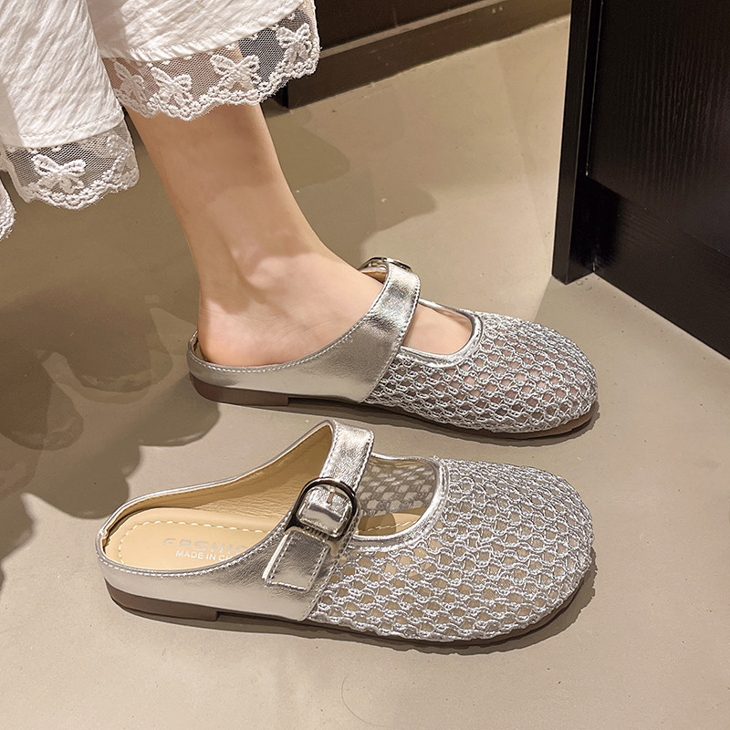 Women's Slippers Fashion Korean Style Casual Summer Single Net6033Women's Shoes