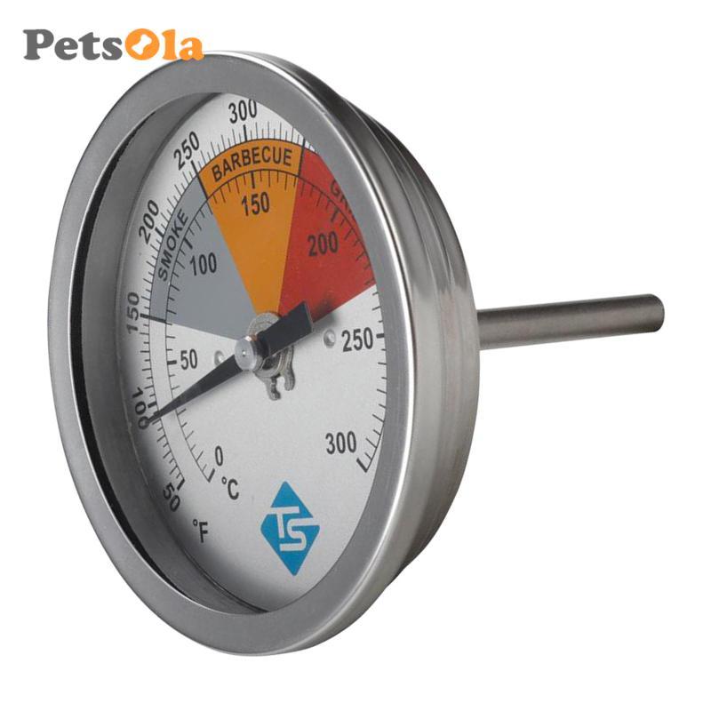Máy đo nhiệt độ nướng thịt nướng BBQ bằng thép không gỉ 0C-300C