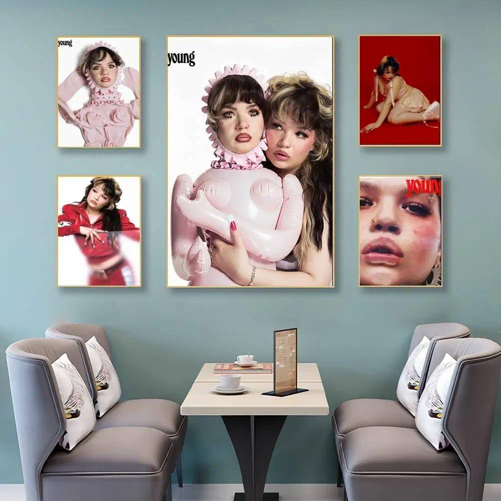 Lola Young Im Lặng Chỉ Giả Nó Ca Sĩ Poster HD Nghệ Thuật Treo Tường Chất Lượng Cho Phòng Học Trang T