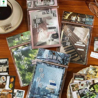 Nhãn dán sách Nhật Bản, nhãn dán dễ thương, nhãn dán sổ tay tự làm, nhãn dán trang trí ốp lưng điện thoại