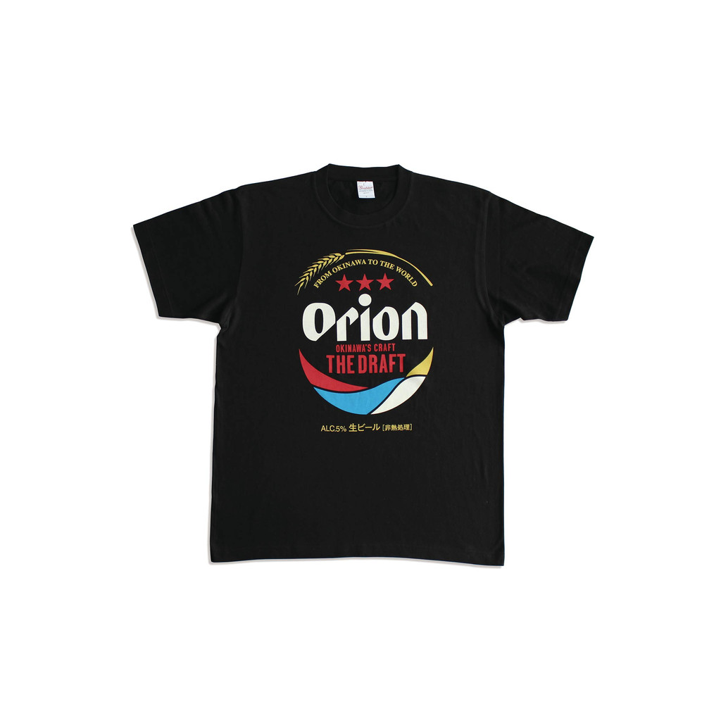 [ビール Orion] Hàng chính hãng Vải 100% Cotton Áo thun Lon Draft
