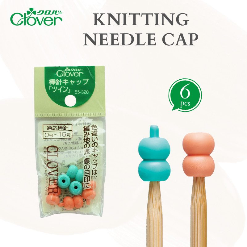 CLOVER Double-Ended Knitting Needle Caps 6 Pieces 55-320, Japan Craft, DIY, Sewing, Knitting, Handic