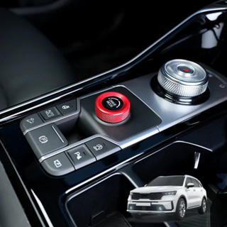 Dành Cho Xe Kia Sorento MQ4 2021-2026 Phụ Kiện Nhôm Trung Tâm Ổ Đĩa Mô Hình Công Tắc Núm Vòng Bao Viền Phụ Kiện Nội Thất