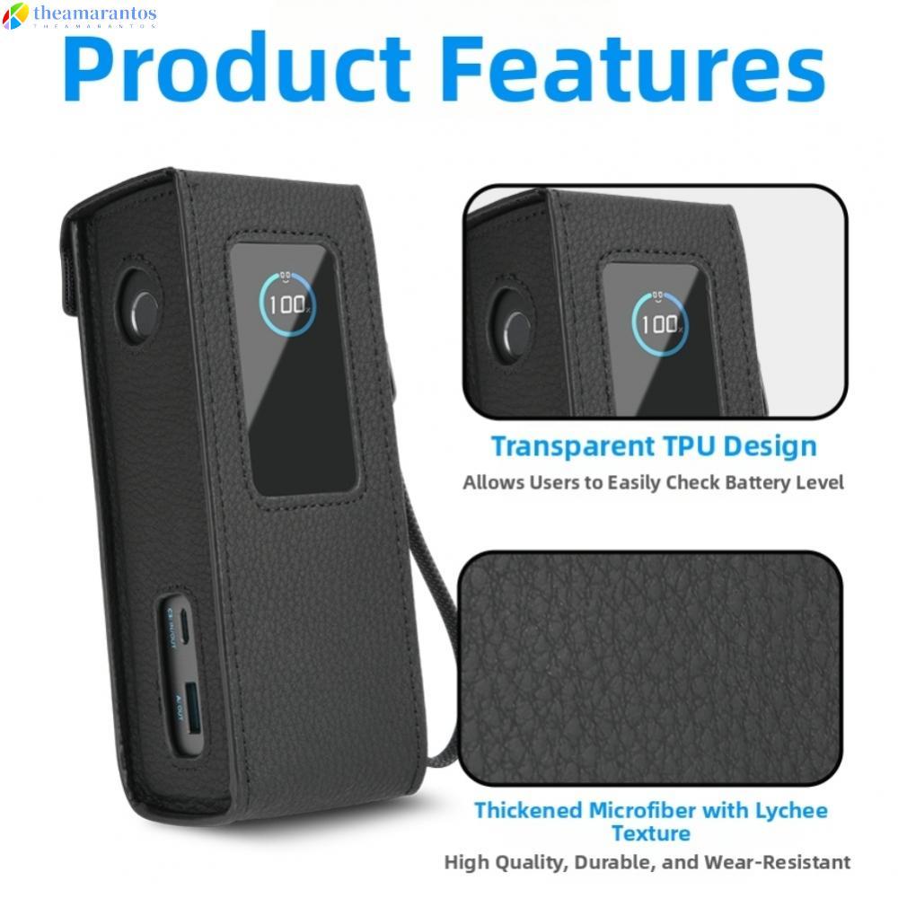 Ốp Bảo Quản PU Cho Anker 25000mAh 165W Power Bank Với Thiết Kế Truy Cập Tiện Lợi