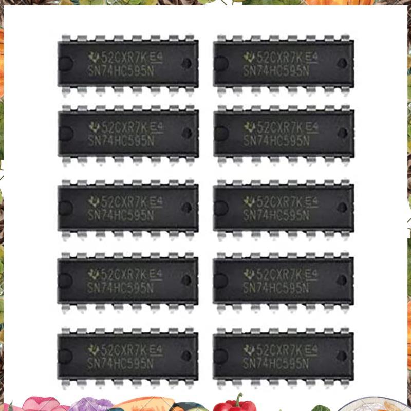10 CHIẾC IC 74HC595 74HC595N SN74HC595N DIP-16 Logic-Shift Đăng ký