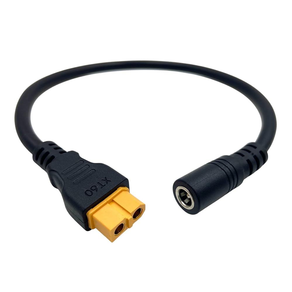 Cáp DC5521 Nữ Sang XT60 Nữ 14AWG, XT60 Đến DC Dây Cáp 5.5mm X 2.1mm Dây Nguồn DC Cho FPV Hiển Thị Ng