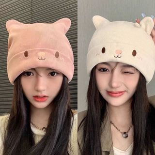 Mũ nữ lông cừu fleece dành cho phụ nữ mang thai và sau sinh, phù hợp mùa xuân thu.