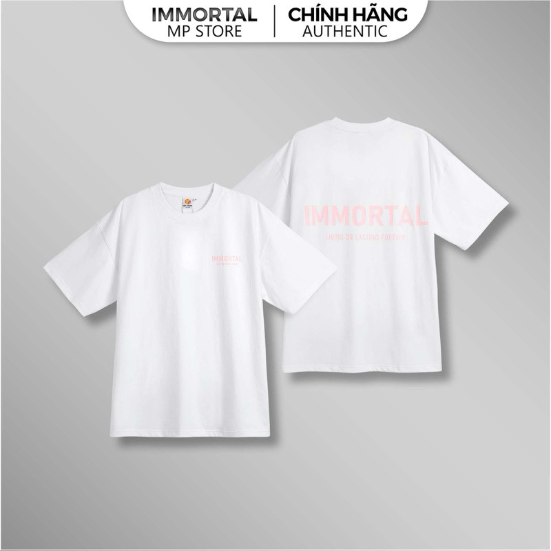 [IMMORTAL AUTHENTIC 2026] Áo IMMORTAL oversize local brand phong cách thể thao hình in chữ lưng vải 