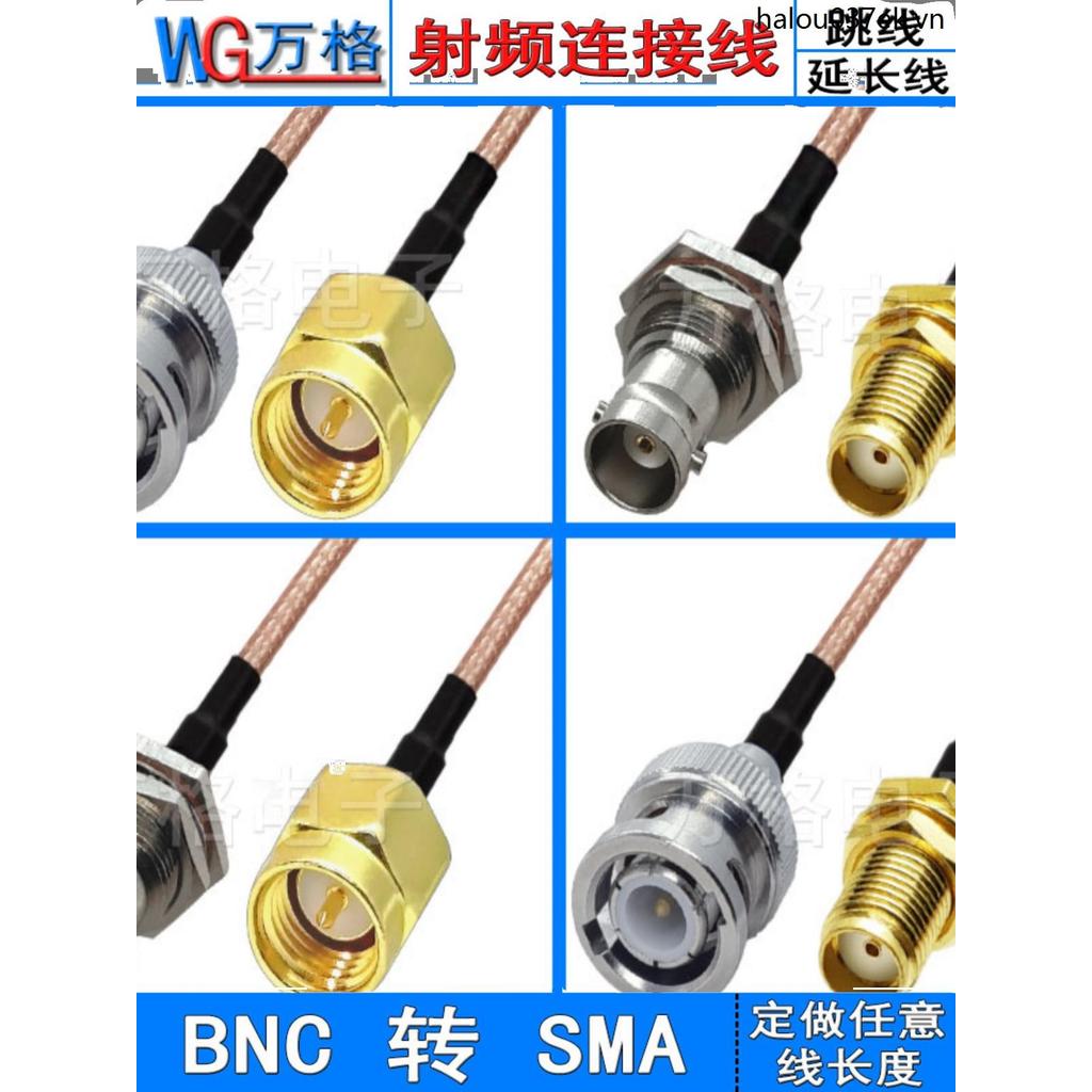 Đầu nối nam Bnc sang sma với cáp Jumper Cáp chuyển đổi cáp Cáp nối dài BNC Cáp đồng trục nữ