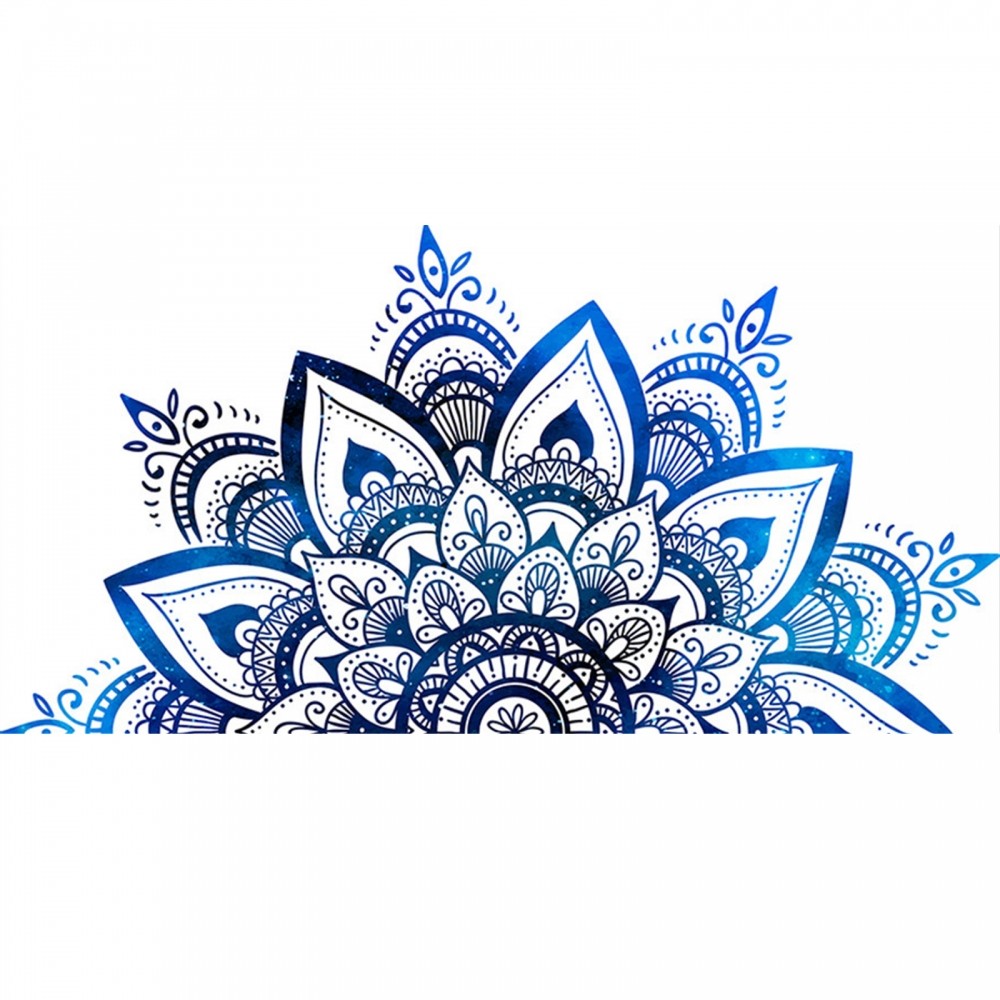 [NISO]Mandala Lotus Vinyl Wall Sticker Enhance Your Room with Zen Decor Decals