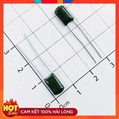 [50 Cái]- Tụ Kẹo Xanh 2.2nF 100VDC 2A222J-CL11 ChipViet Store