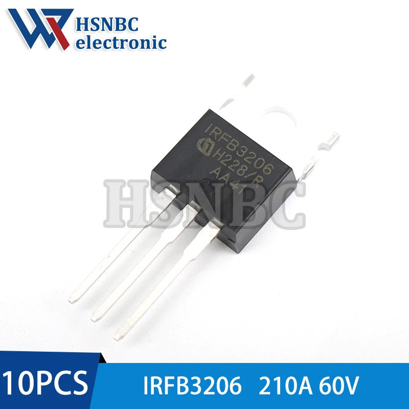 10 Cái / lốc IRFB3206PBF IRFB3206 TO-220 60V 210A MOSFET N-Channel Điện Transistor 100% Mới Chính Hã