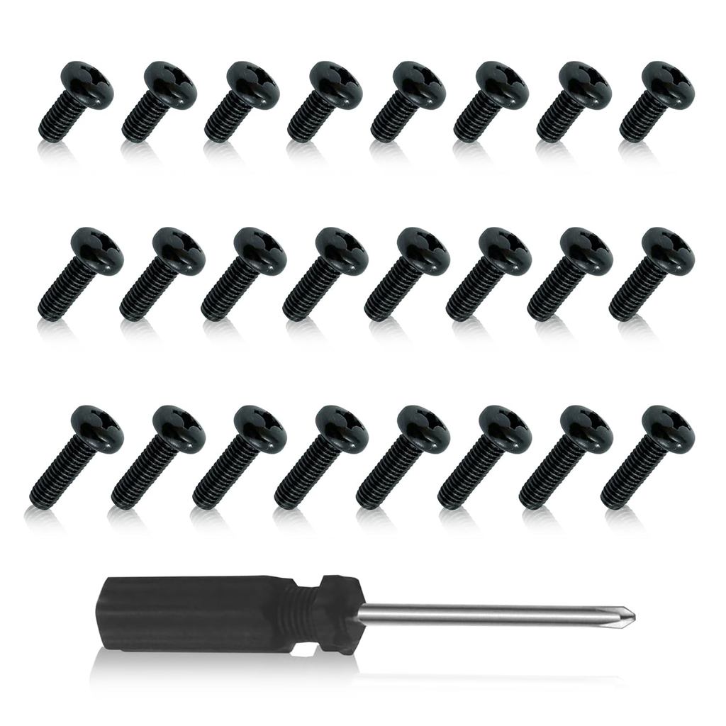 Vít biển số phía sau màu đen Tương thích với Toyota Lexus Honda Acura M6-1.0 X (16mm / 18mm / 20mm) 