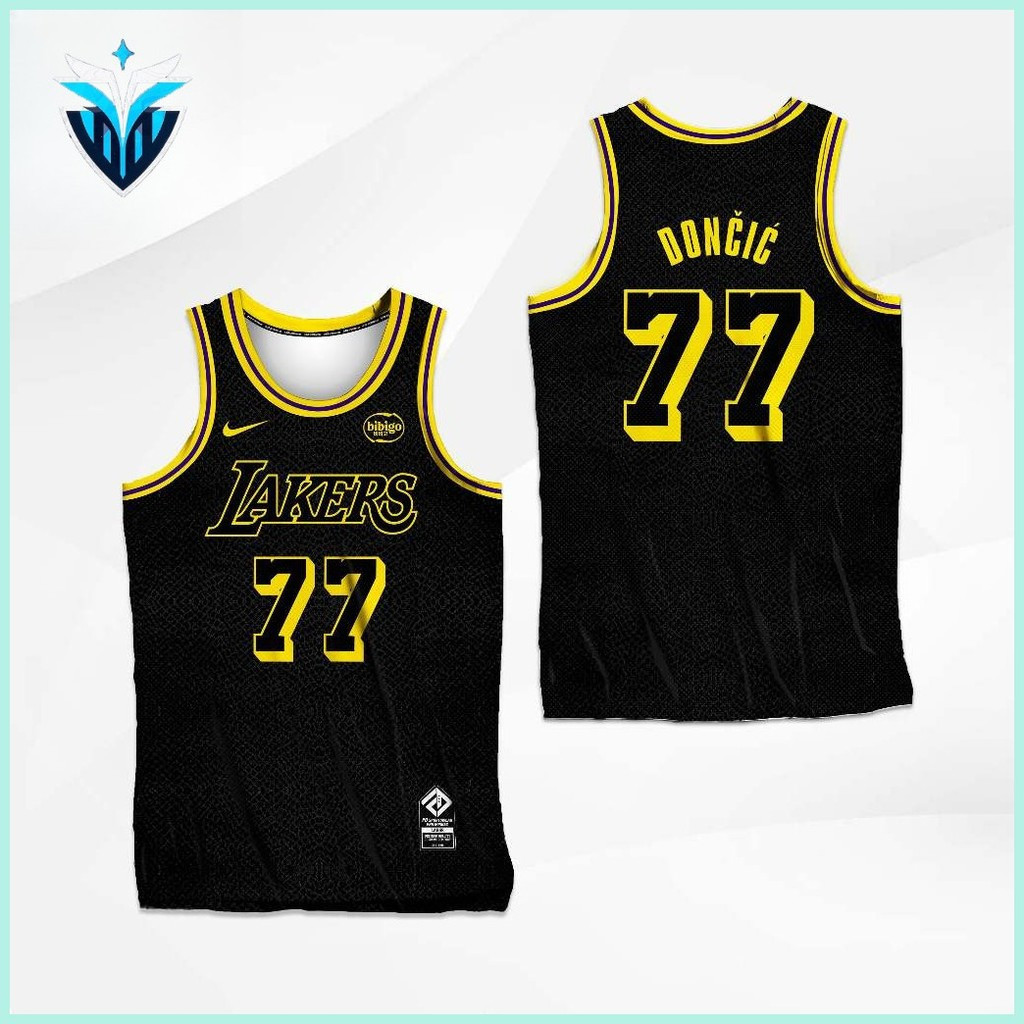[Tên và số tùy chỉnh của Jersey] LUKA DONCIC LOS ANGELES LAKERS CHẤT LƯỢNG ĐẦY ĐỦ JERSEY- * *