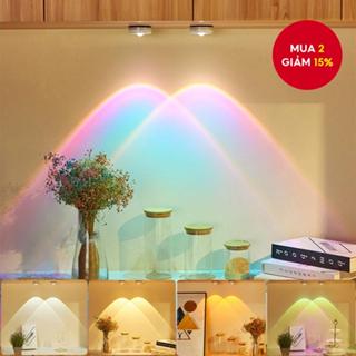  Chạy Bằng Pin Cảm Ứng Đèn LED Tủ Dính Trên Tường Hoàng Hôn Đèn Cho Nhà Bếp Phòng Ngủ Tủ Quần Áo Đèn Ngủ Trang Trí 