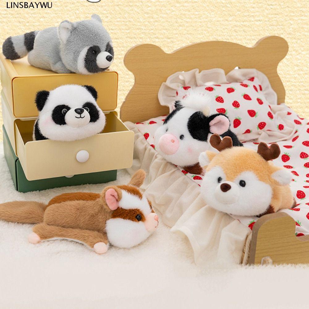 Kẹp búp bê gấu trúc LINSBAYWU, Đồ chơi nhồi bông Collie Panda Border Collie, Bộ sưu tập Husky dễ thư