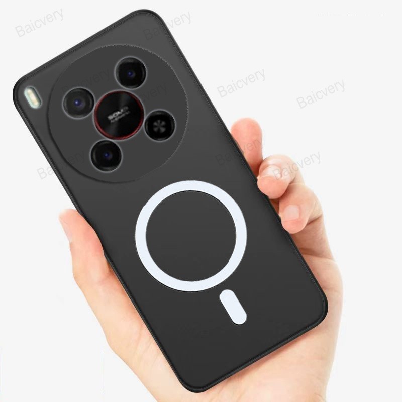 Dành Cho ZTE Nubia V70 MAX / Blade V70 Max TPU Mềm Nhẹ Có Nhãn Dán Từ Tính