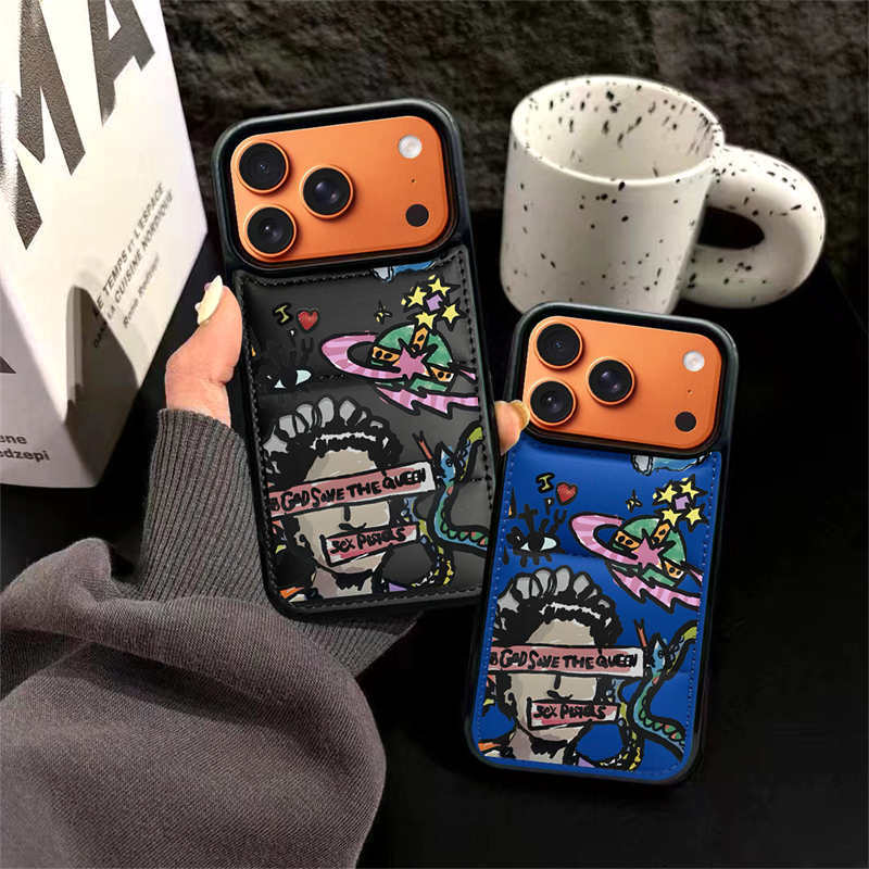 Ốp Điện Thoại Down Jacket Cho iPhone 11 12 13 14 15 16 17 Pro Max 【 Tranh Nữ Thần 】 Lông Vũ 3D Puffe