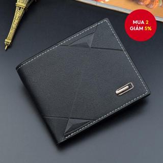 Thường Ngày Nam Ngắn Nhỏ Bifold Ví Da PU Tín Dụng ID Đựng Thẻ Ly Hợp Kinh Doanh Mỏng Ví