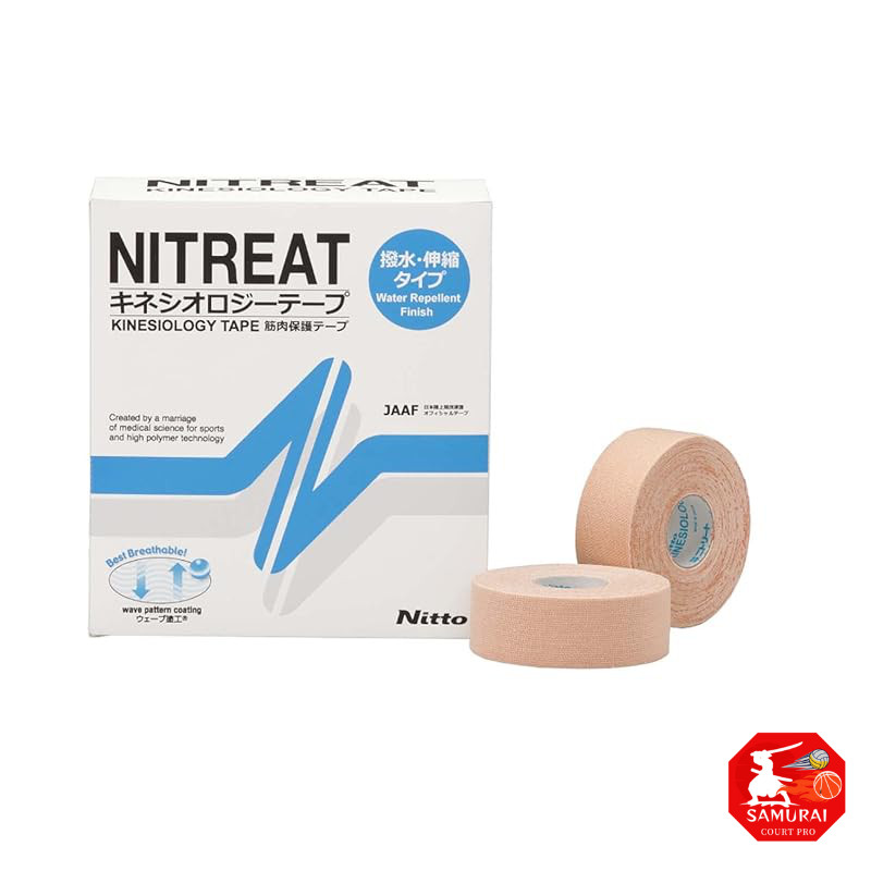 Nitoms NITORITE Kinesiology Tape Waterproof Muscle Protection Tape Long Stretch Resistant Beige 50mm