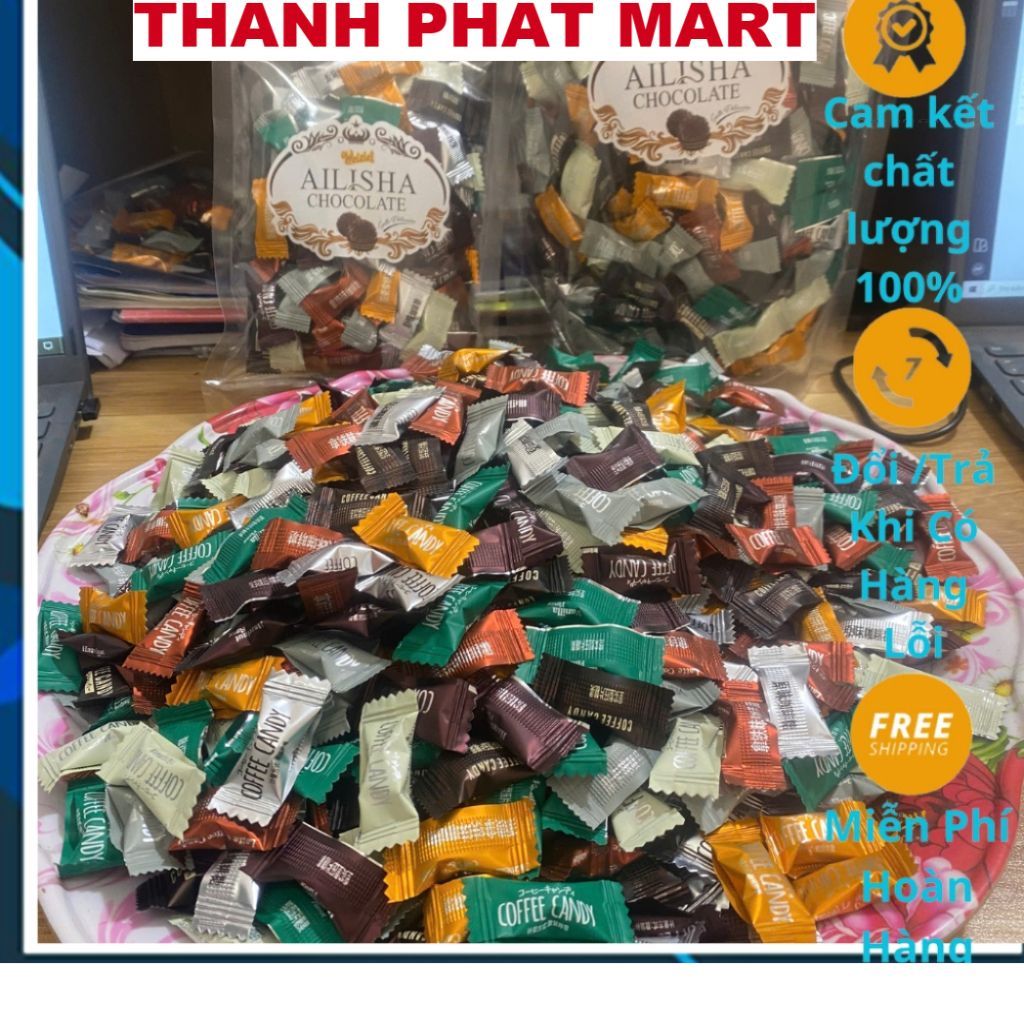 Kẹo cà phê Coffee Candy Đài Loan 500GR,kẹo cafe không đường cà phê sữa, kẹo cafe .