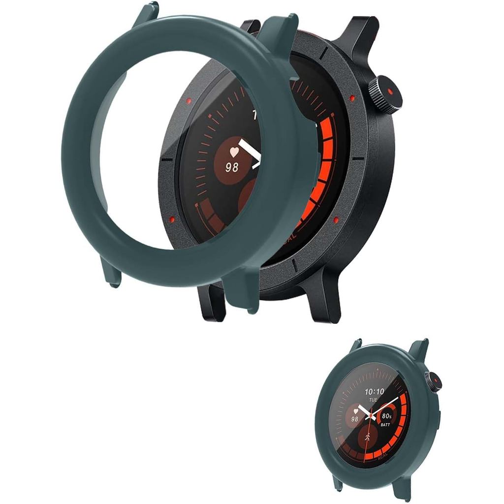 Ốp lưng cho CMF Watch 3 Pro, Vỏ bảo vệ Đồng hồ thông minh, Phim kính cường lực 9H tích hợp, PC cứng,