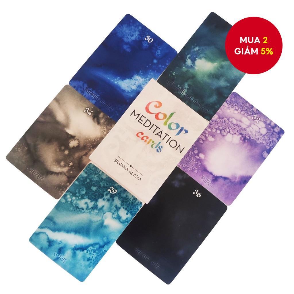 Thẻ thiền màu sắc Thẻ Oracle bên trong đầy màu sắc, 36 thẻ
