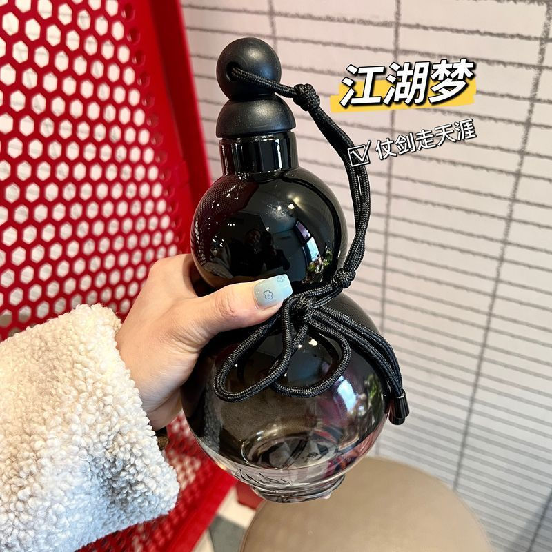 New Product#Gourd-Shaped Large Capacity Sports Men's Chinese Style Retro Trendy Cup Black Myth Wukon