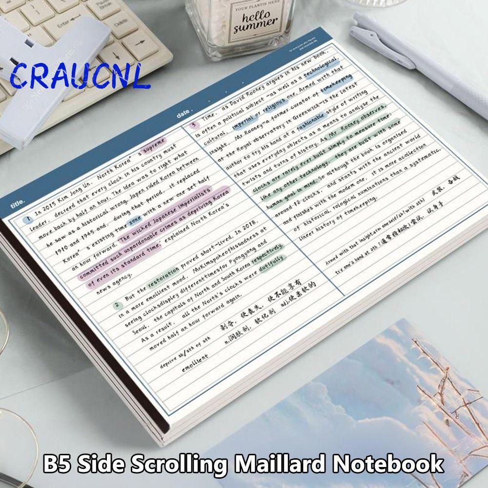 LUOL 20 tờ / Sổ tay B5, Notepad có thể xé được B5, Miếng ghi nhớ viết ngang đơn giản Học sinh