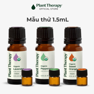 Plant Therapy - Mẫu thử 1.5mL các loại tinh dầu hữu cơ (single essential oil)