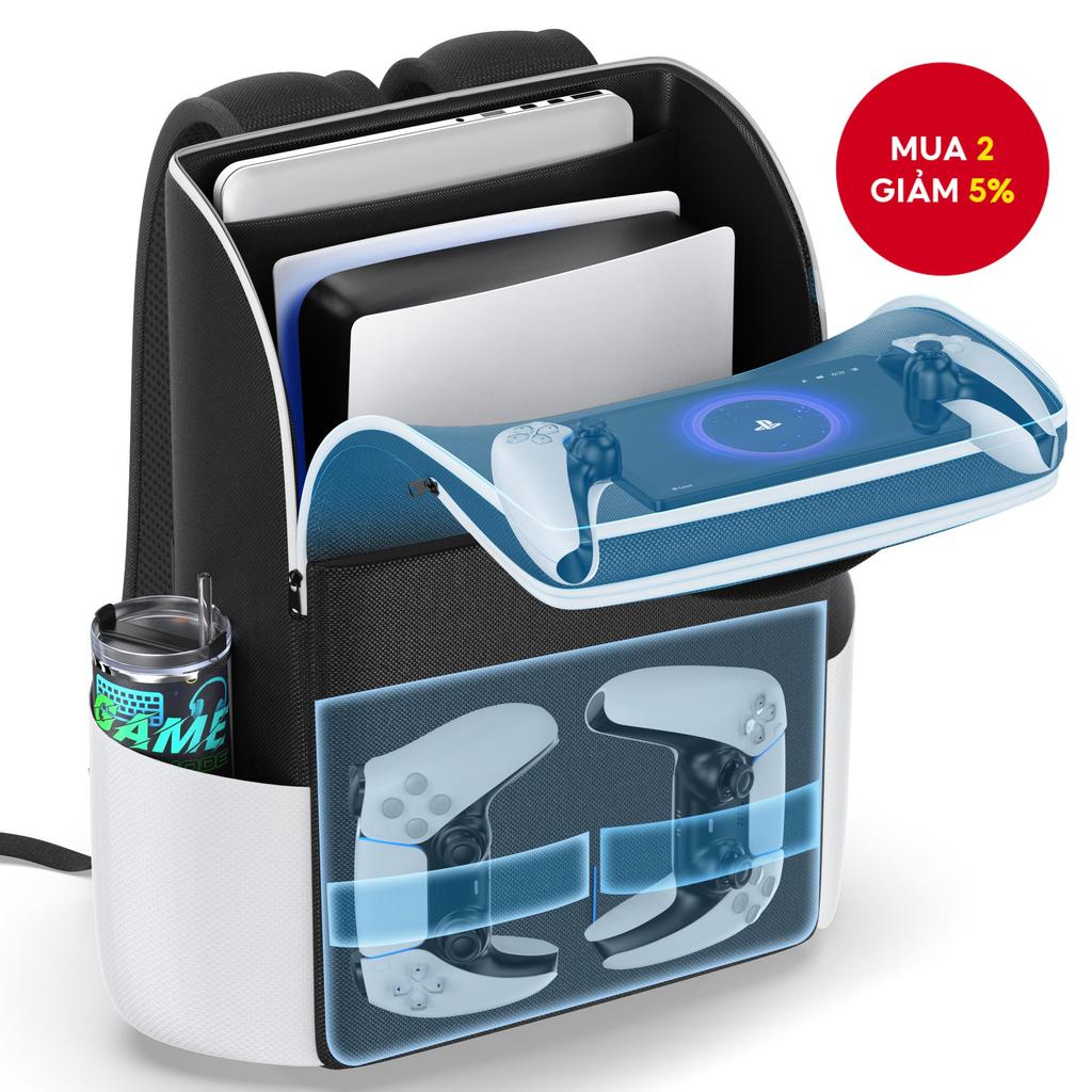 Ba lô mới cho máy chơi game PS5/Slim/Pro, túi đựng bảo vệ toàn diện PS5, túi du lịch, túi lưu trữ PS