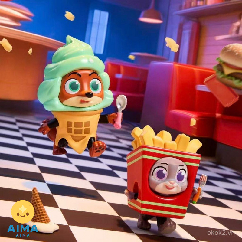 Bán MINISO MINISO MINISO Disney Crazy Zoo Partner Disguise Series Hộp Bí Ẩn Hợp Thời Trang Chơi Hình